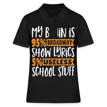 Broadway Musical Lover Musical Theater - Polo Femme - noir - Devant - Ailine (174cm)