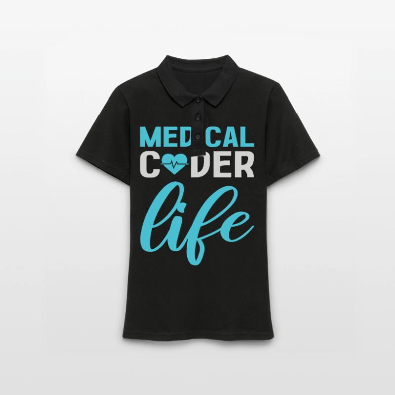 Medical Coder Life Clinical Coder Medical Coding Women's Polo Shirt