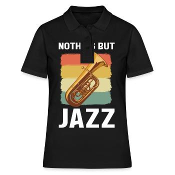 Rien que du jazz jazz musique jazz jazz auditeur - Polo Femme - noir - Devant - Ailine (174cm)