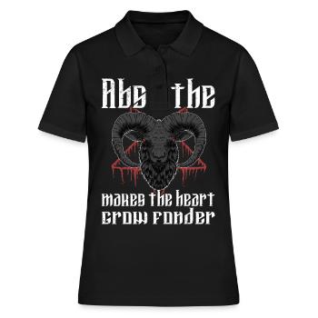 Satan Beelzebub Teufel Gothic Pentagram Mystisch - Frauen Polo Shirt - Schwarz - Vorne - Ailine (174cm)