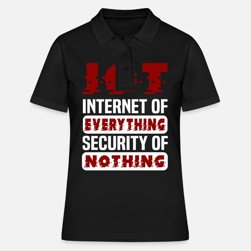 Internet Des Objets IOT Programmeur Admin IT - Polo Femme - noir