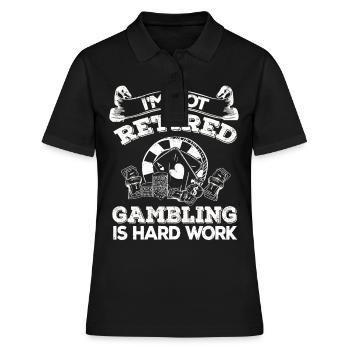 Kasino Glücksspiel Spielautomat Kartenspiel - Frauen Polo Shirt - Schwarz - Vorne - Ailine (174cm)