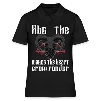 Satan Beelzebub Teufel Gothic Pentagram Mystisch - Frauen Polo Shirt - Schwarz - Vorne - Ailine (174cm)