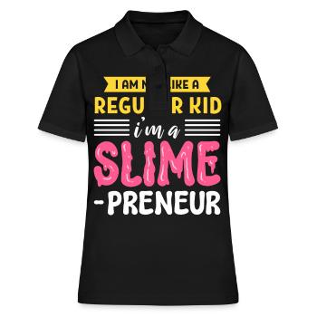 Ich bin nicht wie ein normales Kind, ich bin ein - Frauen Polo Shirt - Schwarz - Vorne - Ailine (174cm)