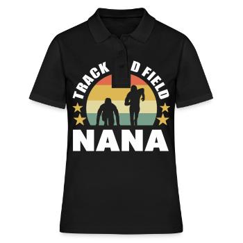 Leichtathletik Leichtathletik Nana Marathon Laufen - Frauen Polo Shirt - Schwarz - Vorne - Ailine (174cm)