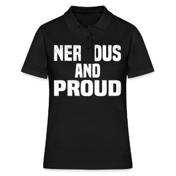Misanthrop Menschenhasser Asozial Introvertiert - Frauen Polo Shirt - Schwarz - Vorne - Ailine (174cm)