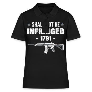 Pro 2nd Amendment Shall Not Be Infringed 1791 2nd - Women's Polo Shirt - black - Front - Ailine (174cm)