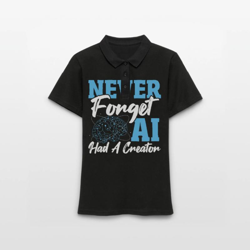 Robot AI Computer Scientist AI Machine Learning Women's Polo Shirt