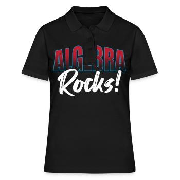 Algebra-Liebhaber Mathematiker Algebra-Lehrer - Frauen Polo Shirt - Schwarz - Vorne - Ailine (174cm)