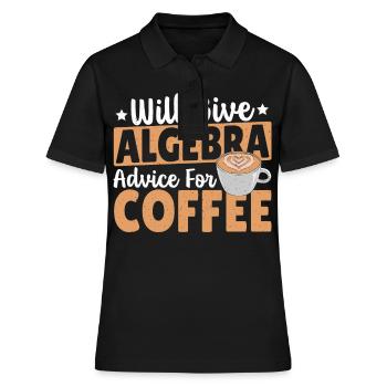 Algebra-Liebhaber Mathematik Algebra-Lehrer Must - Frauen Polo Shirt - Schwarz - Vorne - Ailine (174cm)