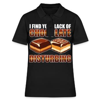 Schokoriegel Junk Food Sugar Chocolate Buddies - Frauen Polo Shirt - Schwarz - Vorne - Ailine (174cm)