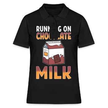 Hot Chocolate Choco Milk I Like Chocolate - Women's Polo Shirt - black - Front - Ailine (174cm)