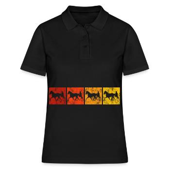 Trotteur trotter dans un style rétro ou vintage - Polo Femme - noir - Devant - Ailine (174cm)