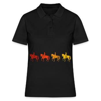 Dressage Cavalier de dressage Cheval d’équitation - Polo Femme - noir - Devant - Ailine (174cm)