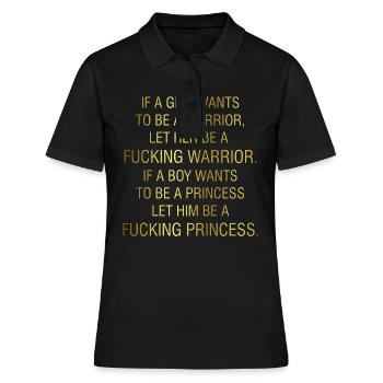 Feministin Sexismus Feminismus Geschenk - Frauen Polo Shirt - Schwarz - Vorne - Ailine (174cm)