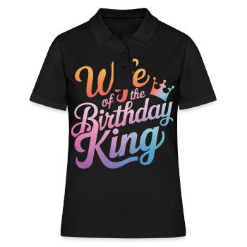 Frau Ehefrau Partnerin Familie Verheiratet - Frauen Polo Shirt - Schwarz - Vorne - Ailine (174cm)