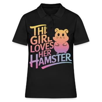 Hamster - Polo Femme - noir - Devant - Ailine (174cm)