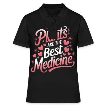 Vegetarian Vegan Veggie Vegetarian - Women's Polo Shirt - black - Front - Ailine (174cm)