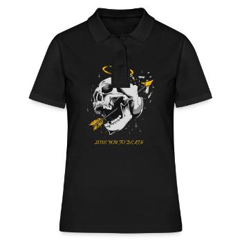 Je t'aime à mort gothique métal - Polo Femme - noir - Devant - Ailine (174cm)