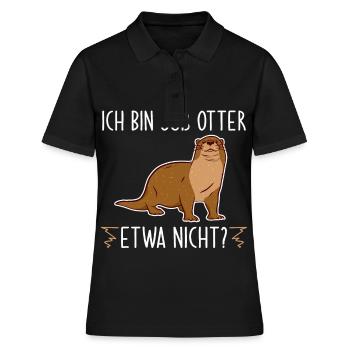 Otter Shirt - Frauen Polo Shirt - Schwarz - Vorne - Ailine (174cm)
