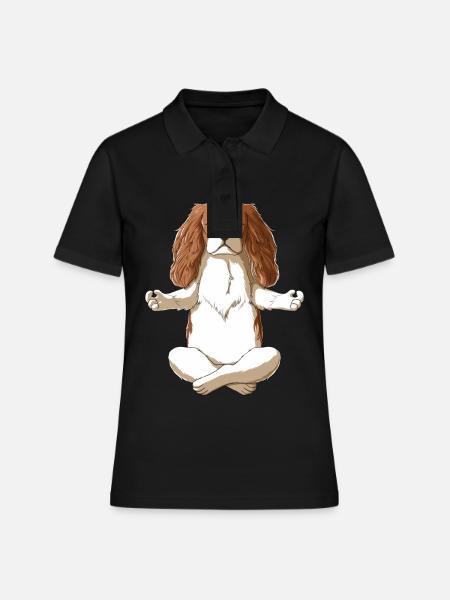 Cavalier King Charles Spaniel - Polo Femme - noir