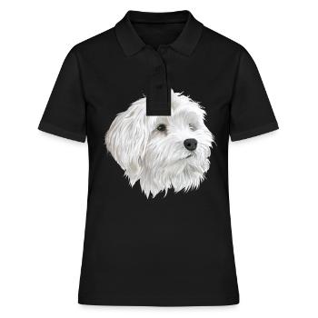 Chien maltais - Polo Femme - noir - Devant - Ailine (174cm)