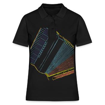 Accordéon musicien cadeau pour musiciens - Polo Femme - noir - Devant - Ailine (174cm)