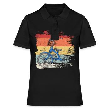 Tricycle rétro - Polo Femme - noir - Devant - Ailine (174cm)