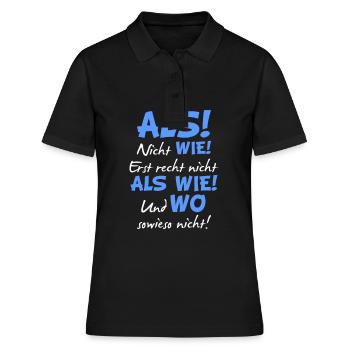 Grammatik Deutsch Lehrer - Frauen Polo Shirt - Schwarz - Vorne - Ailine (174cm)