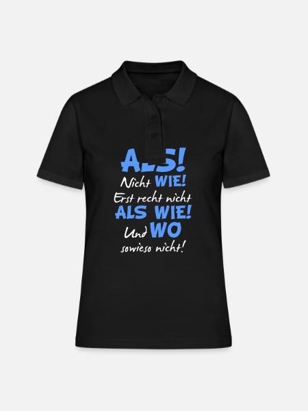 Grammatik Deutsch Lehrer - Frauen Polo Shirt - Schwarz