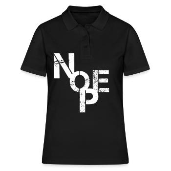 Non non je ne le fais pas - Polo Femme - noir - Devant - Ailine (174cm)