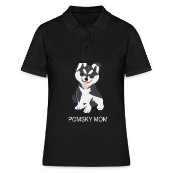 Pomsky mom - Women's Polo Shirt - black - Front - Ailine (174cm)