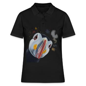 Un plongeur de perroquet curieux - Polo Femme - noir - Devant - Ailine (174cm)