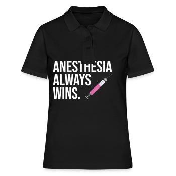 Lustige CRNA Zitat Anästhesie Krankenschwester - Frauen Polo Shirt - Schwarz - Vorne - Ailine (174cm)