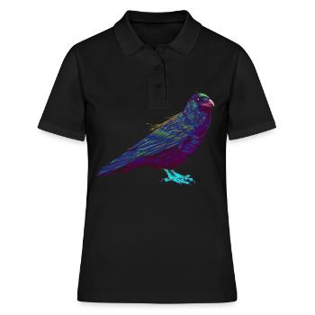 Splash Raven Crow - Polo Femme - noir - Devant - Ailine (174cm)