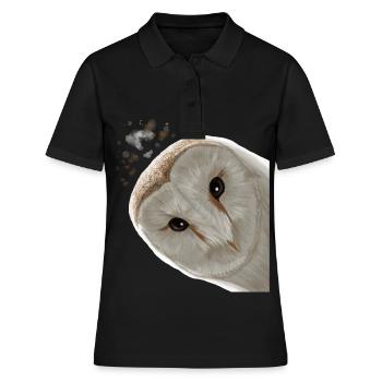 Hibou des oiseaux - Polo Femme - noir - Devant - Ailine (174cm)