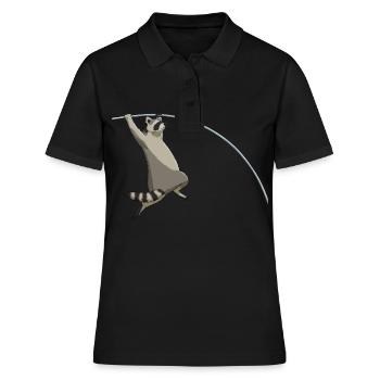 Saut à la perche Raccoon Saut à la perche - Polo Femme - noir - Devant - Ailine (174cm)