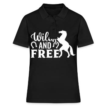 Sauvage et libre - (2) - Polo Femme - noir - Devant - Ailine (174cm)