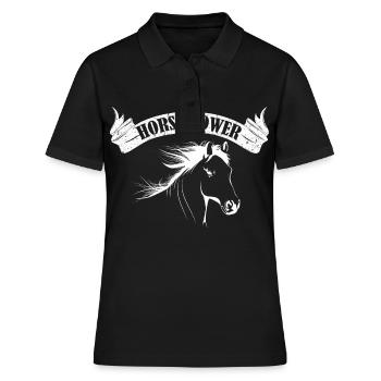 Cheval-vapeur- - Polo Femme - noir - Devant - Ailine (174cm)