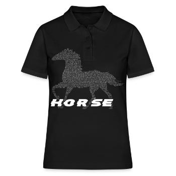 Cheval 6 - - Polo Femme - noir - Devant - Ailine (174cm)