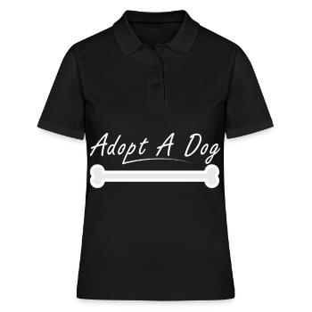 Adopt a dog - Women's Polo Shirt - black - Front - Ailine (174cm)
