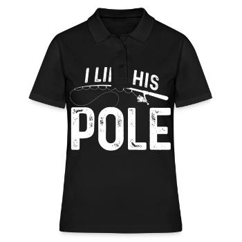 Ich mag seine Stange - Frauen Polo Shirt - Schwarz - Vorne - Ailine (174cm)