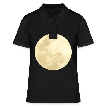 Mond - Frauen Polo Shirt - Schwarz - Vorne - Ailine (174cm)