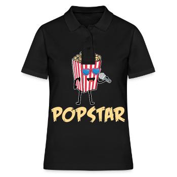 Pop corn - Polo Femme - noir - Devant - Ailine (174cm)