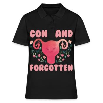 Uterus Gebärmutter Operation - Frauen Polo Shirt - Schwarz - Vorne - Ailine (174cm)