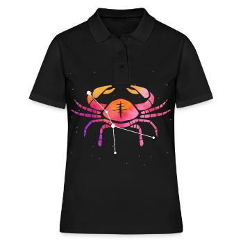 Cancer Signe astrologique Horoscope Astrologie - Polo Femme - noir - Devant - Ailine (174cm)