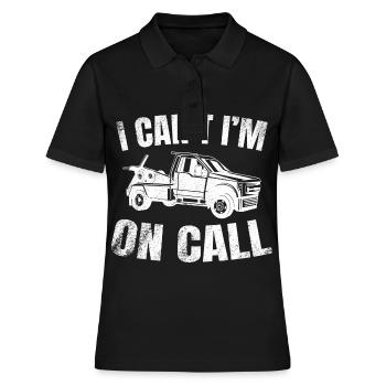 Abschleppwagen Abschleppdienst Abschlepper - Frauen Polo Shirt - Schwarz - Vorne - Ailine (174cm)