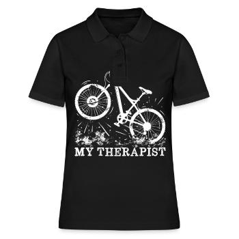 Dirt Jumping Bike - Frauen Polo Shirt - Schwarz - Vorne - Ailine (174cm)