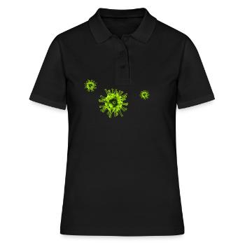 Corona Virus COVID19 - Women's Polo Shirt - black - Front - Ailine (174cm)