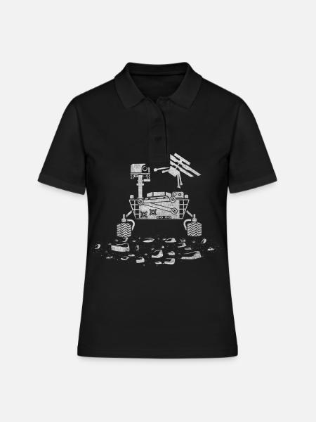 Mars Planet Space Space - Women's Polo Shirt - black
